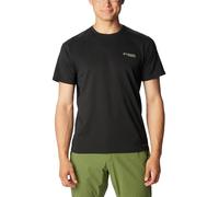Columbia Men's Summit Valley Short Sleeve Crew Hiking Shirt, Black, Small