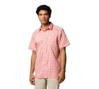 Columbia Men's Super Slack Tide™ Camp Shirt, Faded Peach Palaka Grid, 2X