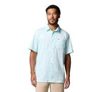 Columbia Men's Super Slack Tide Camp Shirt, Gulf Stream Palaka Grid, Large Tall