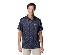 Columbia Men's Super Slack Tide Stretch Polo, Nocturnal Deepdivers, X-Large