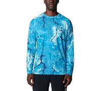 Columbia Men's Super Terminal Tackle Long Sleeve Shirt Hiking, Ocean Blue/Realtree Rift, Medium