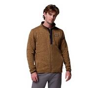 Columbia Men's Sweater Weather Full Zip, Full Zip Fleece Jacket, Tobacco Heather, M