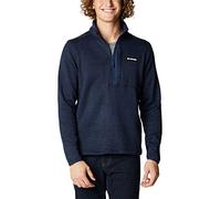 Columbia Men's Sweater Weather Half Zip, Collegiate Navy Heather/Collegiate Navy, Small