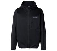 Columbia Men's Tall Heights Hooded Grid Fleece Full Zip, Full Zip Fleece Jacket, Black, Large
