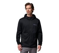 Columbia Men's Tall Heights Hooded Grid Fleece Full Zip, Full Zip Fleece Jacket, Black, Small
