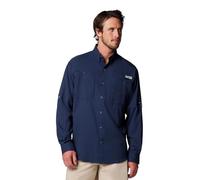 Columbia Men's Tamiami 2 Long Sleeve Shirt, Long Sleeve Shirt, Collegiate Navy, Medium