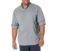 Columbia Men's Tamiami 2 Long Sleeve Shirt, Long Sleeve Shirt, Cool Grey, Small