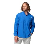 Columbia Men's Tamiami 2 Long Sleeve Shirt, Long Sleeve Shirt, Vivid Blue, Small