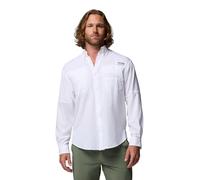 Columbia Men's Tamiami 2 Long Sleeve Shirt, Long Sleeve Shirt, White, Small