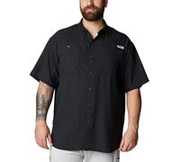 Columbia Men's Tamiami II Short Sleeve Shirt, Black, 4X Tall