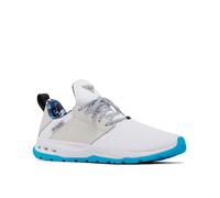 Columbia Men's Tamiami PFG Boat Shoe, White/Ocean Blue, 9