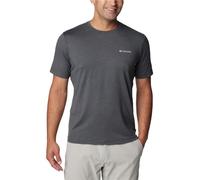 Columbia Men's Tech Trail Crew Neck Ii T-Shirt, Shark Heather, Large