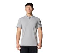Columbia Men's Tech Trail Utility Polo, Columbia Grey, 4X