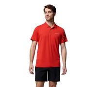 Columbia Mens Tech Trail Utility Polo, Super Sonic, 4X
