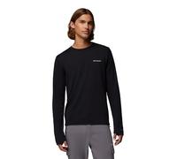 Columbia Men's Tech Trail Utility Warm Long Sleeve Crew, Long Sleeve T-Shirt, Black, Large