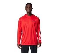 Columbia Men's Terminal Tackle Hoodie, Red Spark/White Logo, XX-Large