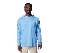Columbia Mens Terminal Tackle Hoodie, White Cap/White Logo, L