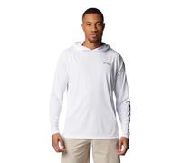 Columbia Sportswear Men's Hoodie - Terminal Tackle - White/Nightshade Logo - L Tall