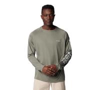 Columbia Men's Terminal Tackle Long Sleeve Fishing Shirt, Cypress/Cool Grey Logo, Medium