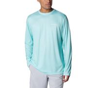 Columbia Men's Terminal Tackle PFG Long Sleeve T-Shirt, Gulf Stream/Tarpon Rise, Large