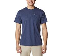 Columbia Men's Thistletown Hills Pocket Tee T-Shirt, Dark Mountain Heather, Small