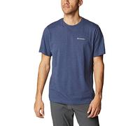 Columbia Men's Thistletown Hills Short Sleeve, Dark Mountain Heather, Large Tall