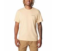 Columbia Men's Thistletown Hills Short Sleeve Hiking Shirt, Light Camel Heather, M