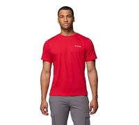 Columbia Men's Thistletown Hills Short Sleeve Hiking Shirt, Mountain Red, Large