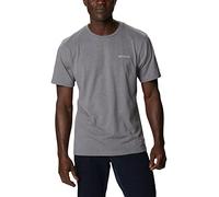 Columbia Men's Thistletown Hills Short Sleeve, Short Sleeve T-Shirt, City Grey Heather, X-Large