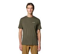 Columbia Men's Thistletown Hills Short Sleeve, Short Sleeve T-Shirt, Greenscape Heather, Medium