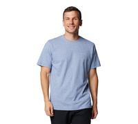 Columbia Men's Thistletown Hills Short Sleeve, Short Sleeve T-Shirt, Mountain Blue Heather, M