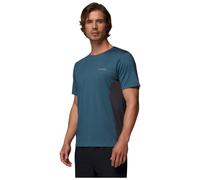 Columbia Mens Three Pitch Short Sleeve Crew Neck T-Shirt - Everblue/Shark