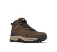 Columbia Men's Transverse Hike Waterproof, Waterproof Mid Rise Trekking and Hiking Boots, Cordovan/Golden Yellow, 11
