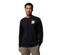 Columbia Men's Trek Crew, Crew Sweatshirt, Black/Boxy Brand, X-Small
