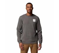 Columbia Men's Trek Crew, Crew Sweatshirt, Charcoal Heather/Boxy Brand, L