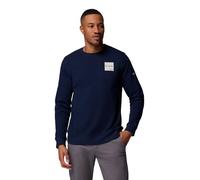 Columbia Men's Trek Crew, Crew Sweatshirt, Collegiate Navy/Boxy Brand, Medium