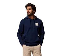 Columbia Men's Trek Hoodie Sweatshirt, Collegiate Navy/Boxy Brand, L