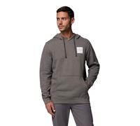 Columbia Mens Trek Long Sleeve Hoodie, Charcoal Heather/Boxy Brand, Large Tall