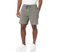Columbia Men's Trek Short, Charcoal Heather, Black Vertical Logo, S