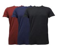 Columbia Men's Tri Blend Performance Tee 3 Pair, Black/Port Royale/India Ink Heather, Medium