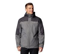 Columbia Men's Tunnel Falls 2 Interchange Jacket, 3 In 1 Interchange Winter Coat, City Grey/Shark, S