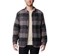Columbia Men's Windward 2 Shirt Jacket, Black Multi Windowpane Check, L