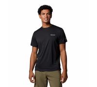 Columbia Men's Zero Rules Light Short Sleeve Crew, Technical Short Sleeve T-Shirt, Black, XL