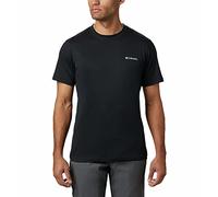 Columbia Men's Zero Rules Light Short Sleeve Crew, Technical Short Sleeve T-Shirt, Black, XX-Large