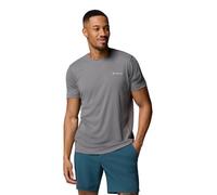 Columbia Men's Zero Rules Light Short Sleeve Crew, Technical Short Sleeve T-Shirt, City Grey, Medium