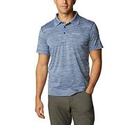 Columbia Men's Zero Rules Polo Shirt Technical Polo Shirt, Carbon Heather, Size XS