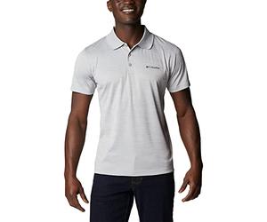 Columbia Men's Zero Rules Polo Shirt Technical Polo Shirt, Columbia Grey Heather, Size S