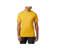 Columbia Men's Zero Rules Short Sleeve Shirt Technical Short Sleeve T-Shirt, Bright Gold, Size M