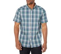 Columbia Men's Rapid Rivers II Short Sleeve Shirt Hiking, Bluestone Multi Plaid, S