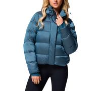 Columbia - Natural down insulated jacket - Amaze Puff Hooded Jacket Everblue High Shine for Women - Size L - Blue Blue L